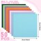 50 Pcs 10 x 10 Inch Cotton Fabric Bundle Square Multicolor Fabric